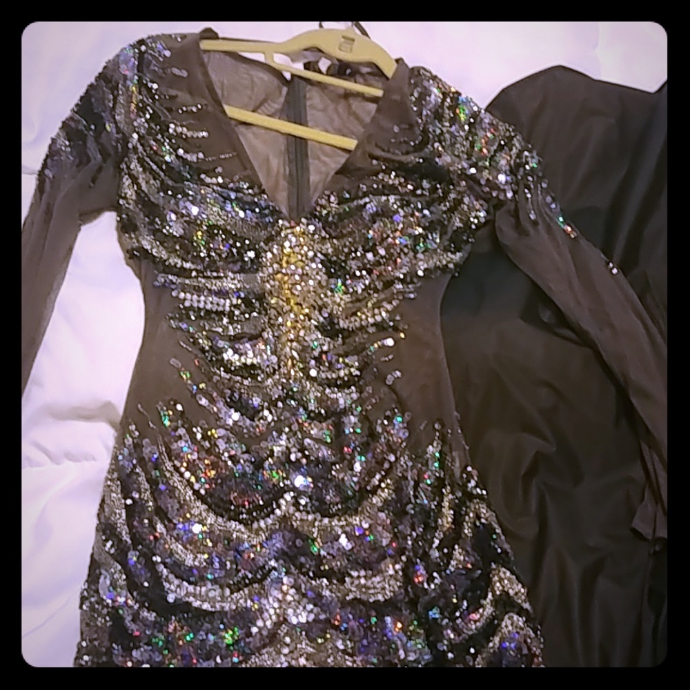 Fabulous custom hand made sequined party dress